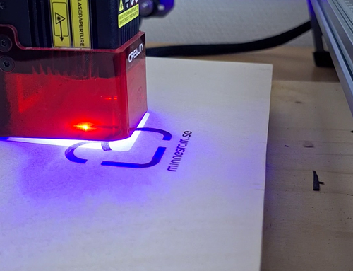 Laser graving Laser graving Minnesram logo